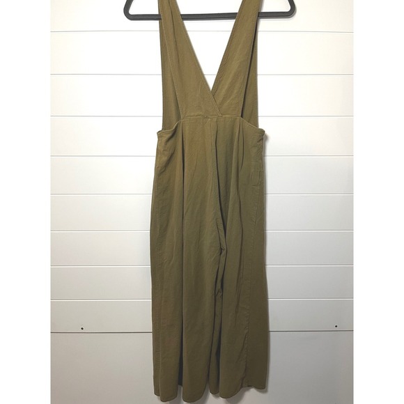 Sienna Sky Olive Green Jumpsuit Button Front Wide Leg V Neck Casual Romper *Flaw - Picture 2 of 15